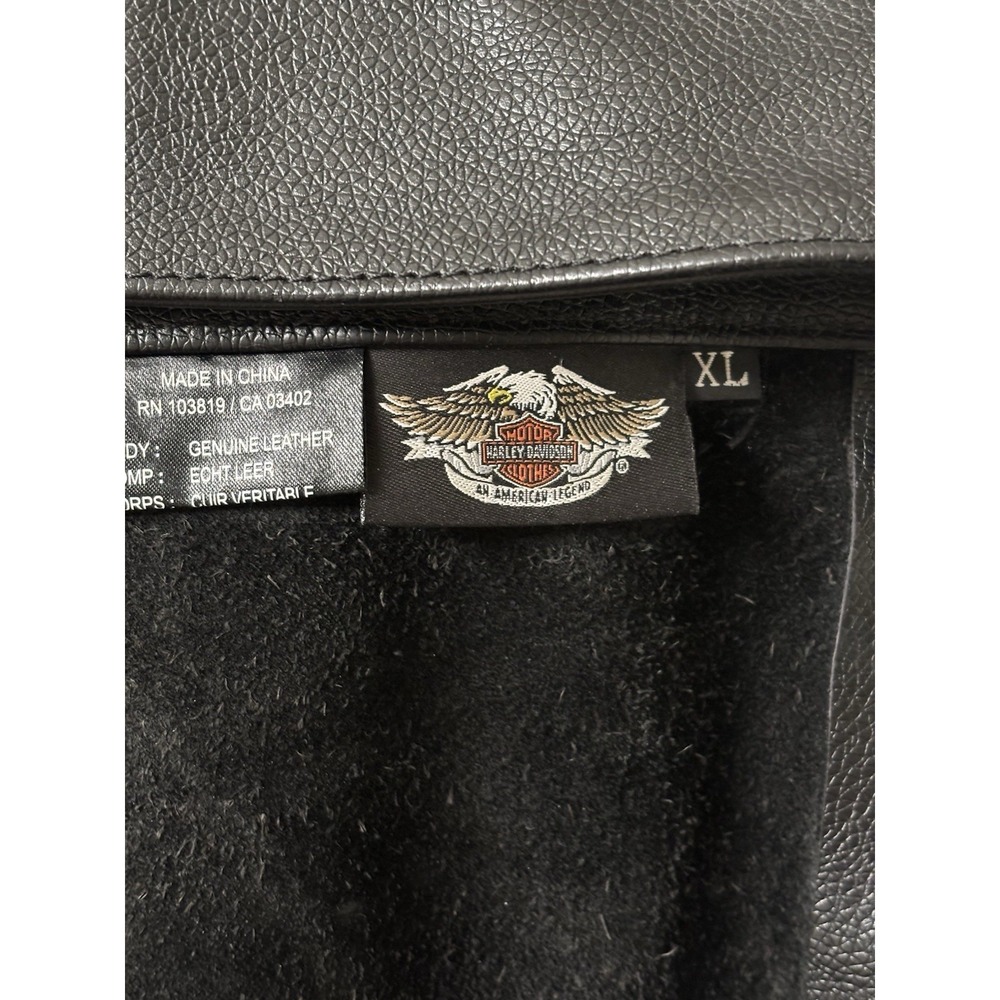 Harley-Davidson Leather Chaps Mens XL Black Riding Gear Motorcycle Biker Pants - Picture 13 of 13